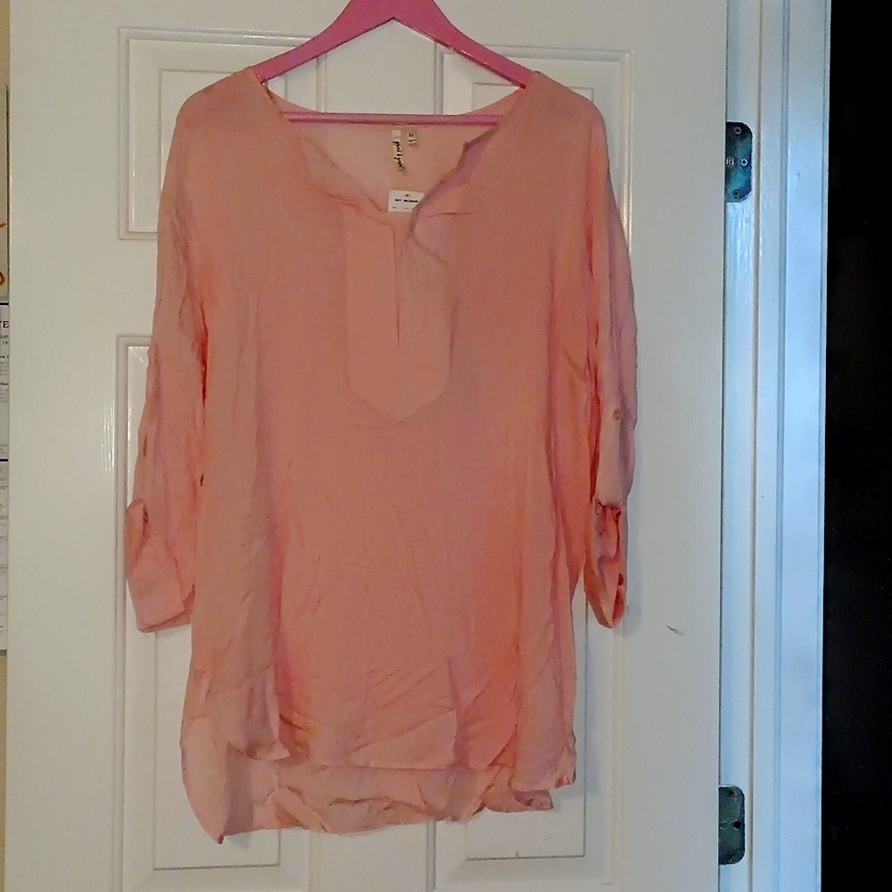 GRAND & GREENE PINK TOP SZ XL